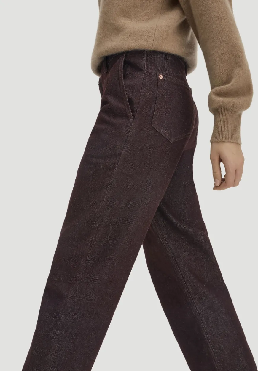 hessnatur Jeans ELENY Culotte straight Leg aus reinem Bio-Denim von|Damen Jeans