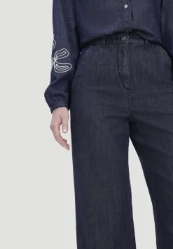 hessnatur Jeans ENNELIE Culotte Wide Leg aus Bio-Denim mit Kapok von|Damen Jeans