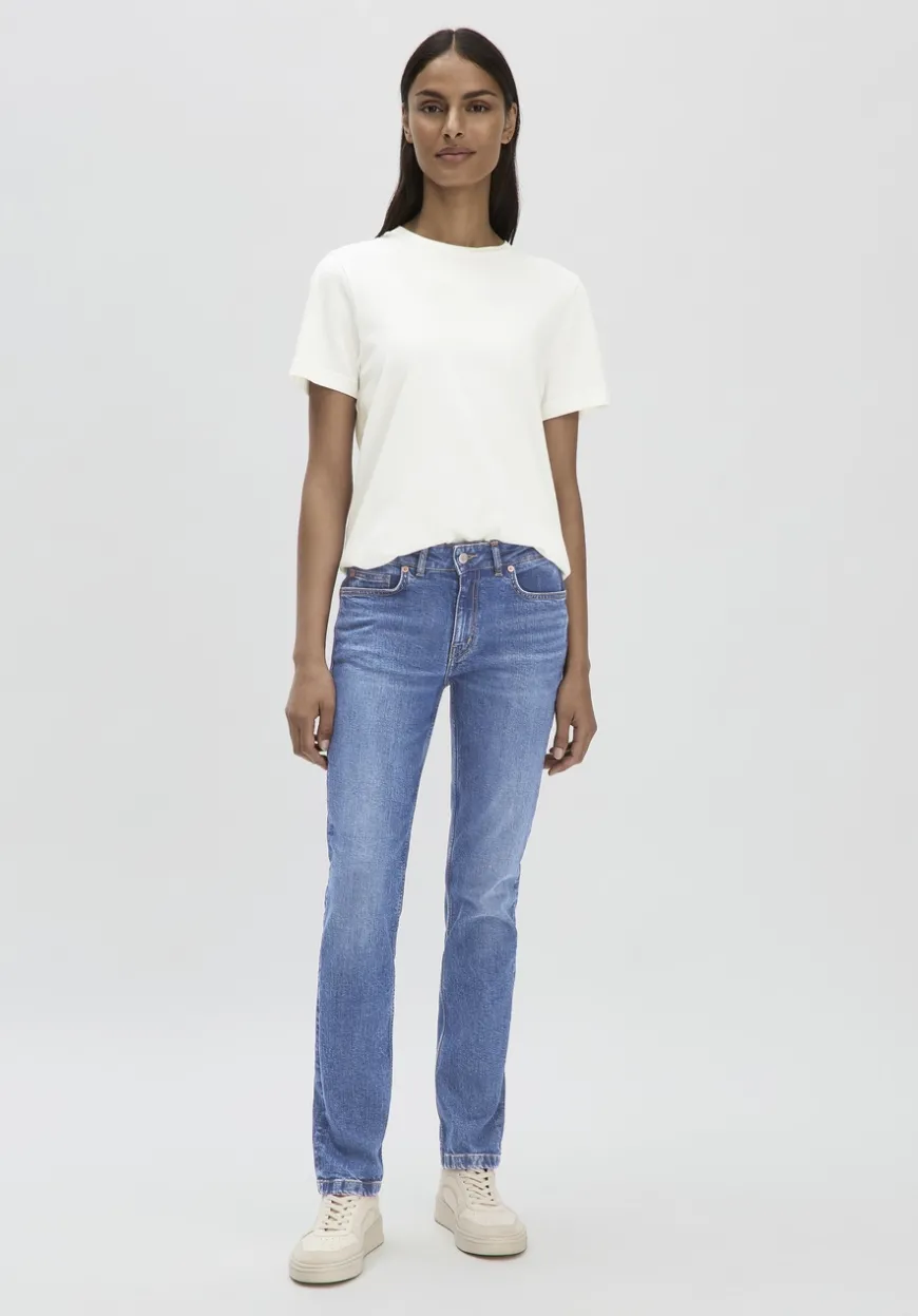 hessnatur Jeans LEA Mid Rise Slim aus Bio-Denim von|Damen Jeans