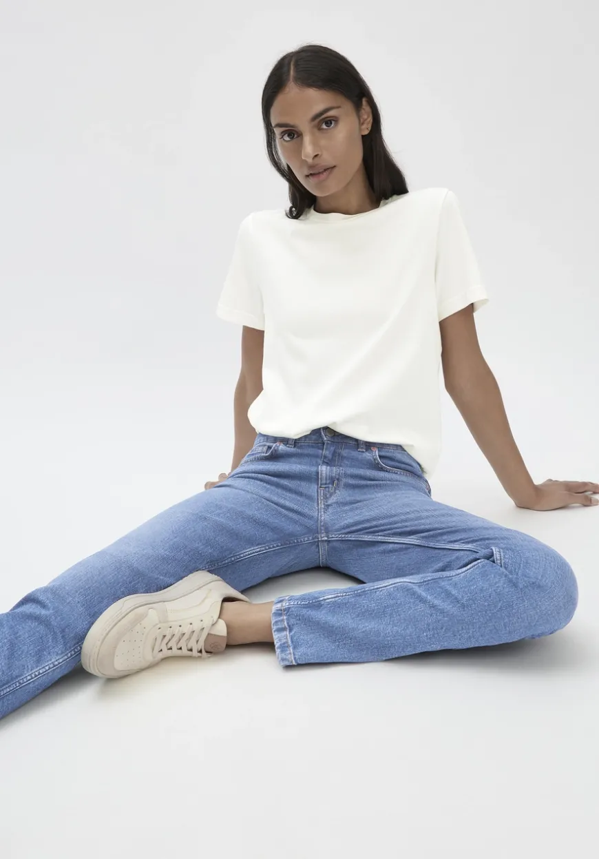 hessnatur Jeans LEA Mid Rise Slim aus Bio-Denim von|Damen Jeans