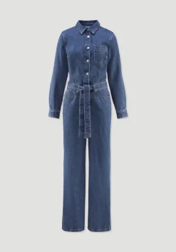 hessnatur Jeans Overall Wide Leg aus Bio-Baumwolle mit TENCEL™ Lyocell von|Damen Overalls