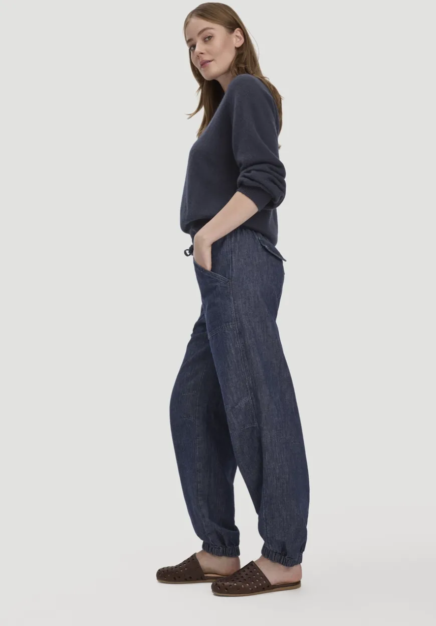 hessnatur Jeans Soft Utillity aus Bio-Denim mit Kapok von|Damen Jeans