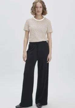 hessnatur Jersey Hose Wide Leg Relaxed aus Leinen und Bio-Baumwolle von|Damen Hosen & Shorts