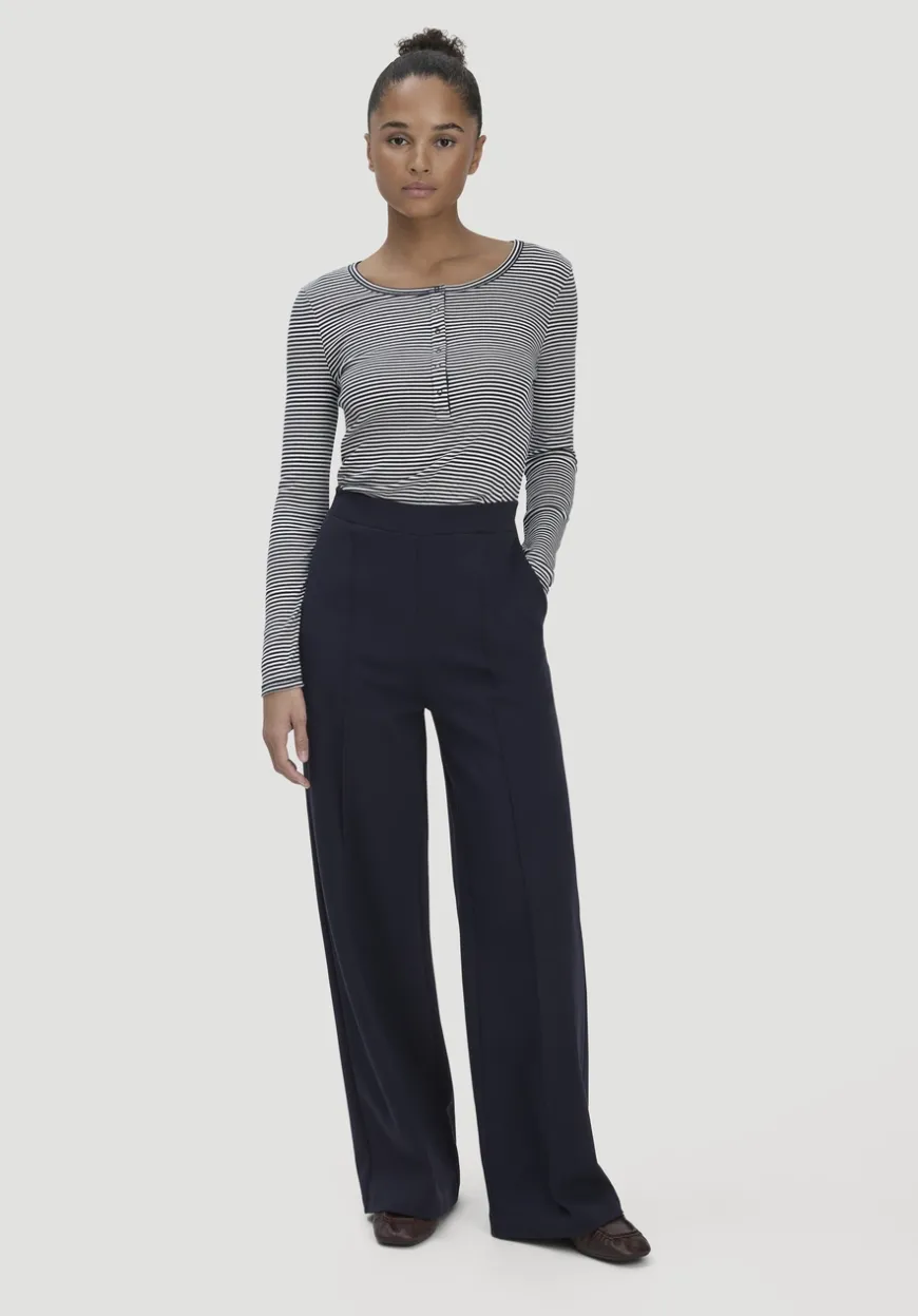 hessnatur Jersey Hose Wide Leg Relaxed aus Bio-Baumwolle von|Damen Hosen & Shorts|T-Shirts