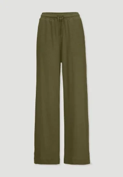 hessnatur Jersey Hose Wide Leg Relaxed aus Leinen und Bio-Baumwolle von|Damen Hosen & Shorts