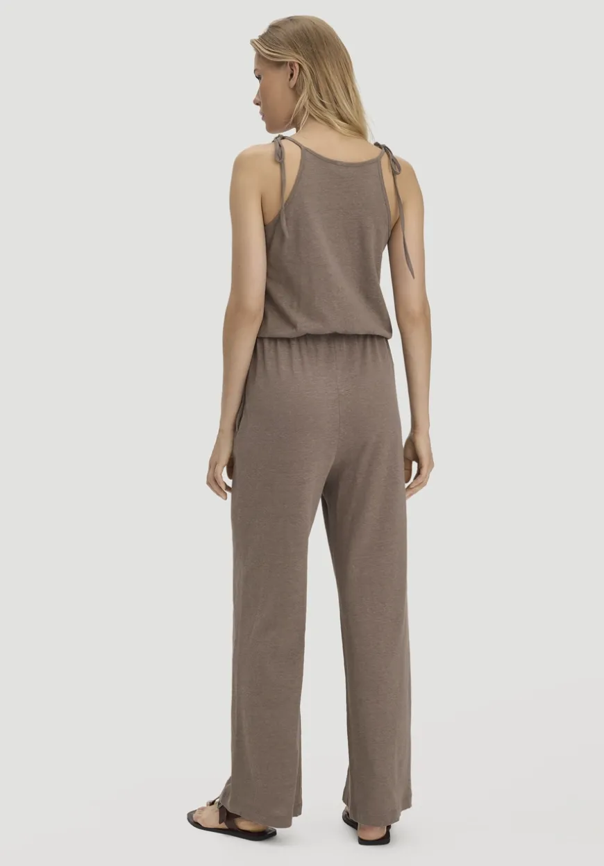hessnatur Jersey Jumpsuit Relaxed aus Leinen und Bio-Baumwolle von|Damen Overalls