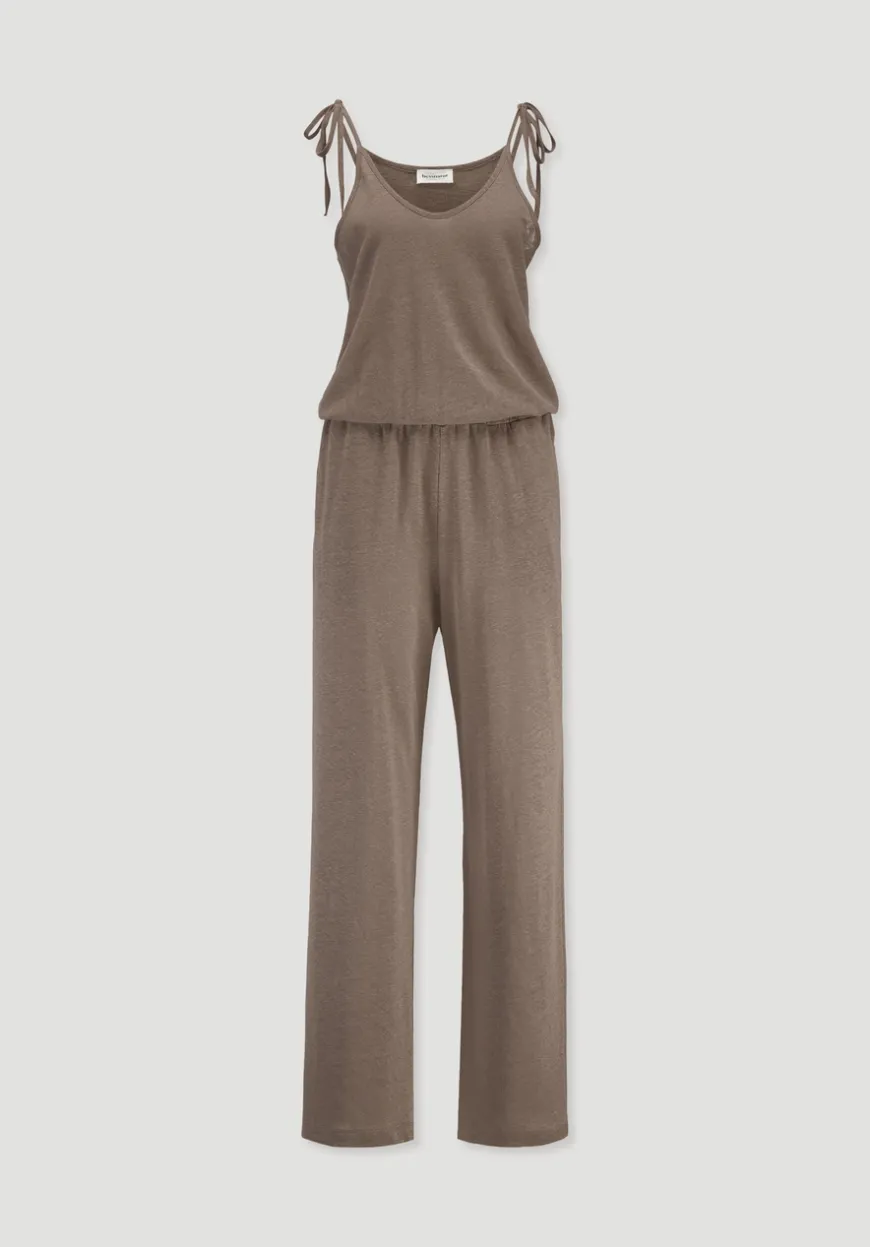 hessnatur Jersey Jumpsuit Relaxed aus Leinen und Bio-Baumwolle von|Damen Overalls