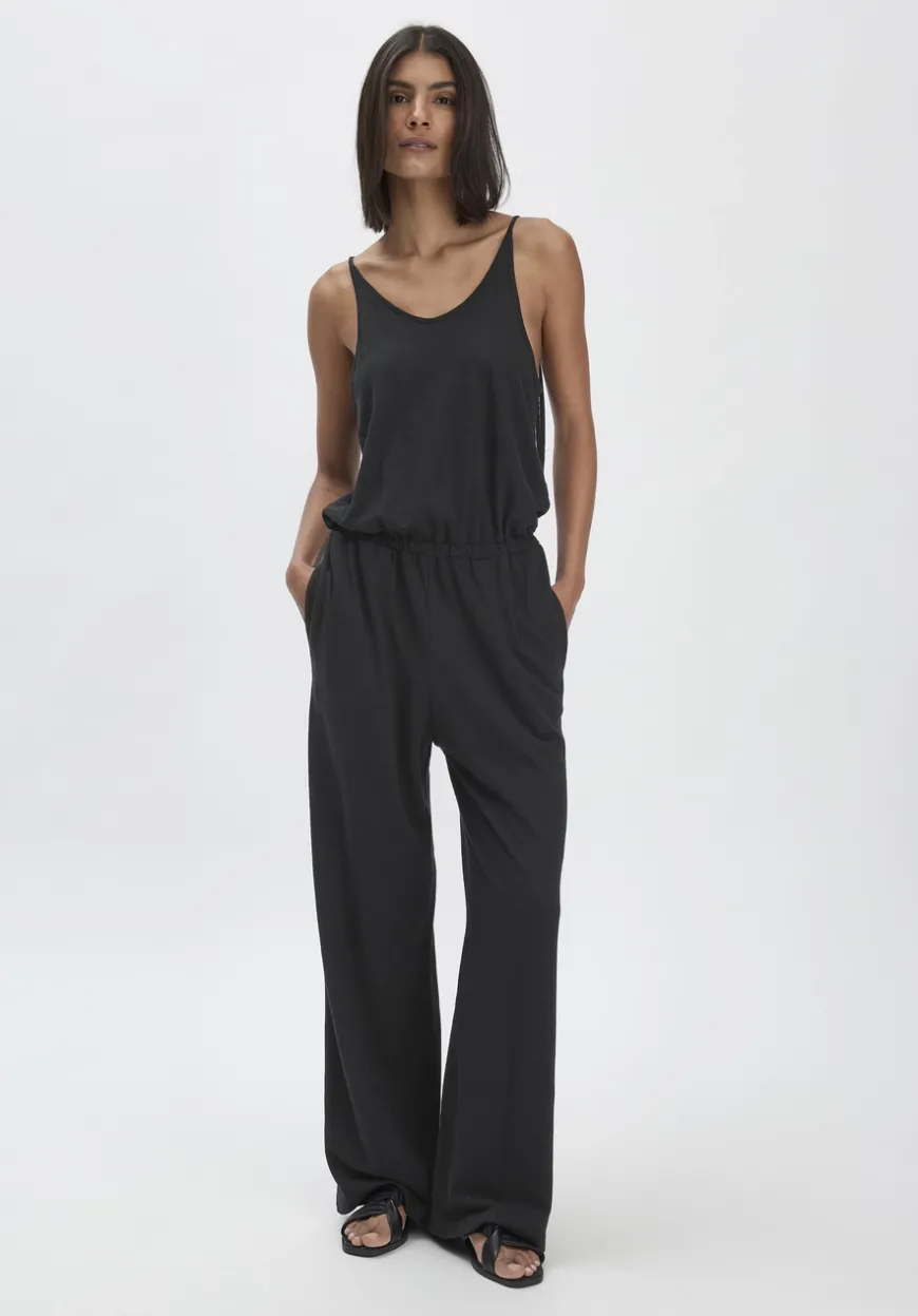 hessnatur Jersey Jumpsuit Relaxed aus Leinen und Bio-Baumwolle von|Damen Overalls