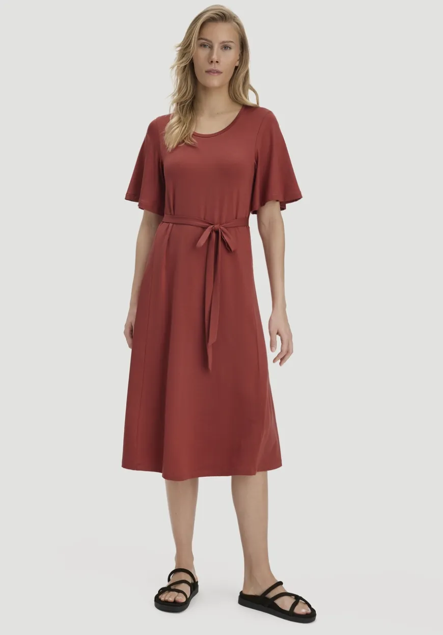 hessnatur Jersey Kleid Kniebedeckend Slim aus TENCEL™ Lyocell von|Damen Kleider & Röcke
