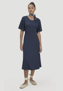 hessnatur Jersey Kleid Kniebedeckend Slim aus TENCEL™ Lyocell von|Damen Kleider & Röcke