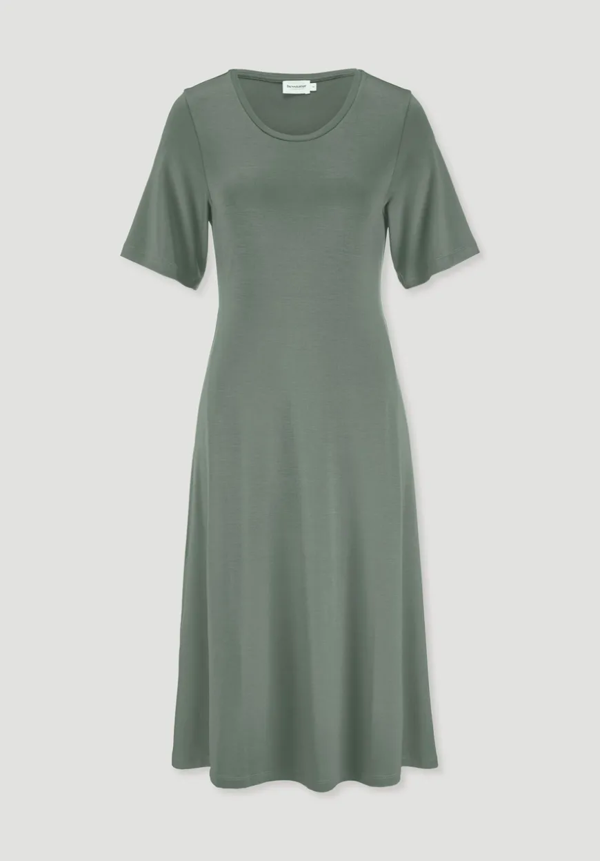 hessnatur Jersey Kleid Kniebedeckend Slim aus TENCEL™ Lyocell von|Damen Kleider & Röcke