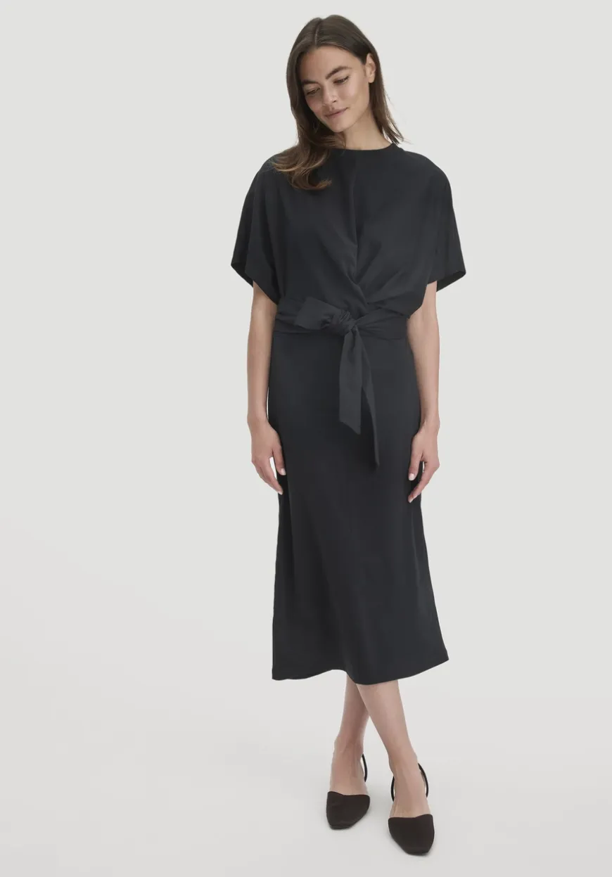 hessnatur Jersey Kleid Midi Oversize aus reiner Bio-Baumwolle von|Damen Kleider & Röcke