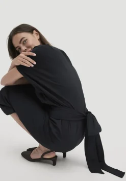 hessnatur Jersey Kleid Midi Oversize aus reiner Bio-Baumwolle von|Damen Kleider & Röcke