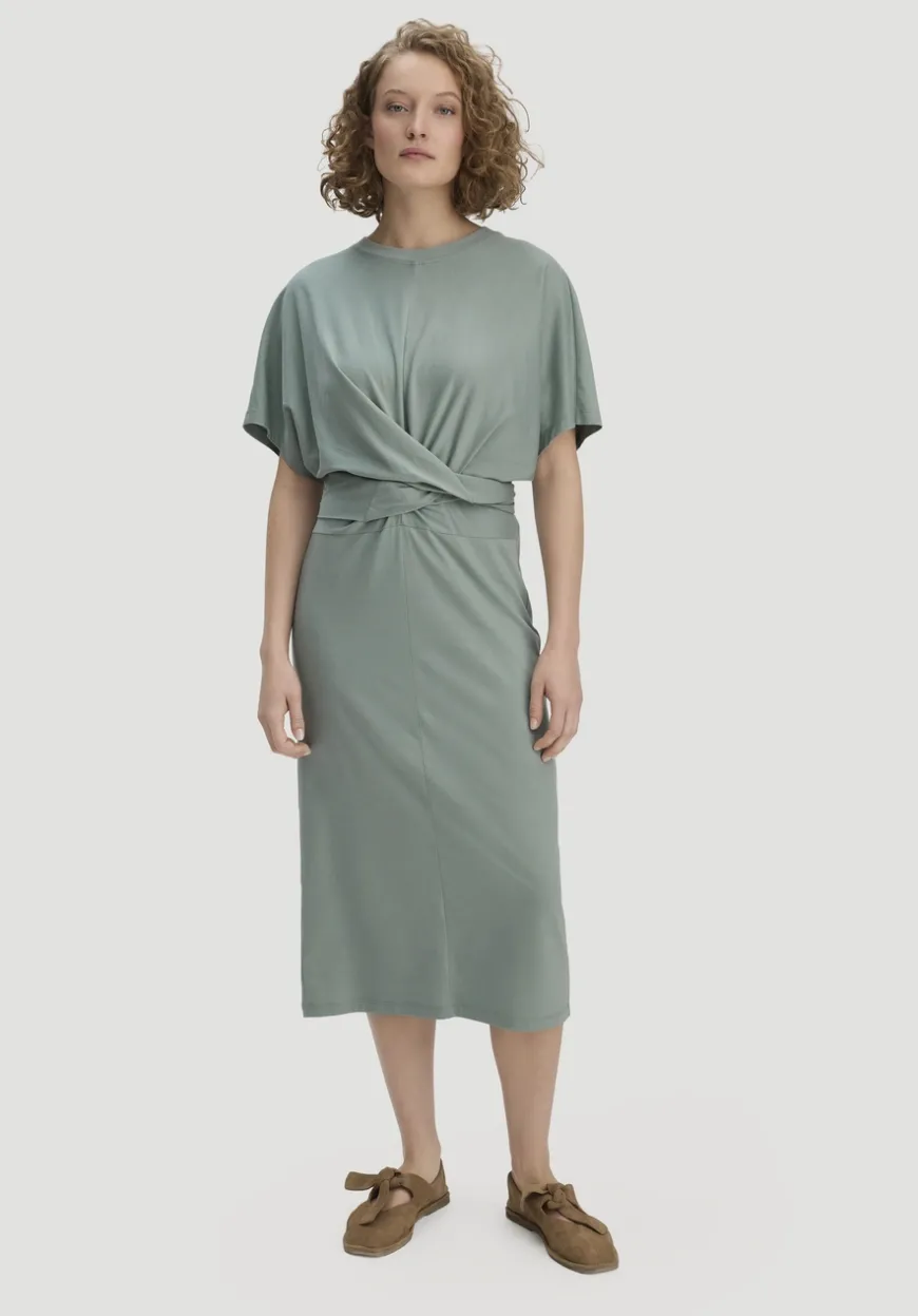 hessnatur Jersey Kleid Midi Oversize aus reiner Bio-Baumwolle von|Damen Kleider & Röcke