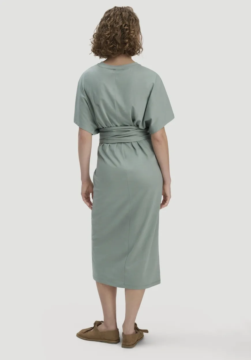 hessnatur Jersey Kleid Midi Oversize aus reiner Bio-Baumwolle von|Damen Kleider & Röcke