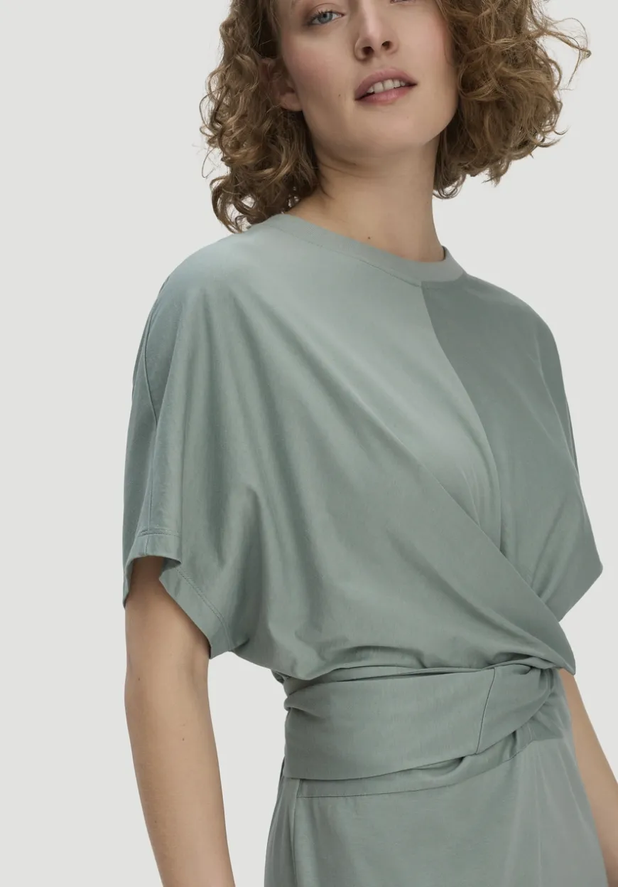 hessnatur Jersey Kleid Midi Oversize aus reiner Bio-Baumwolle von|Damen Kleider & Röcke