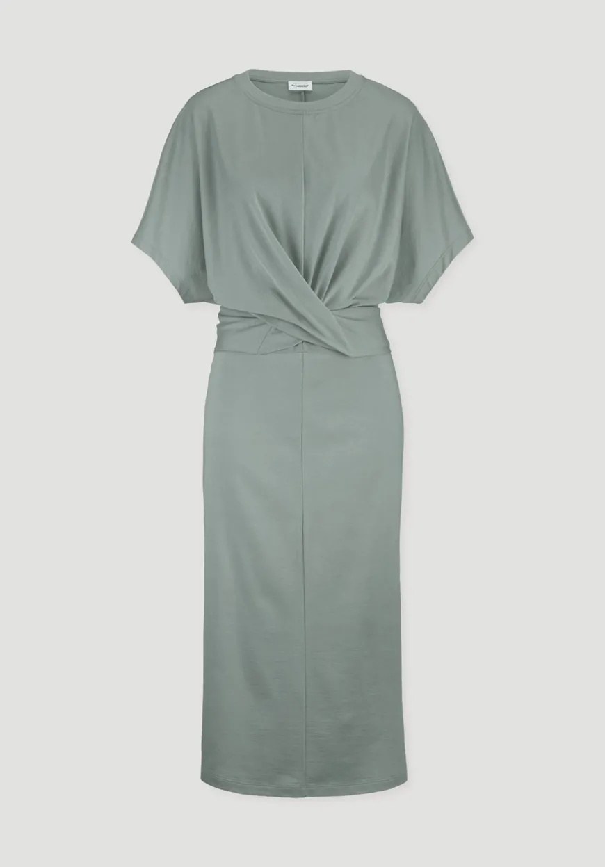 hessnatur Jersey Kleid Midi Oversize aus reiner Bio-Baumwolle von|Damen Kleider & Röcke