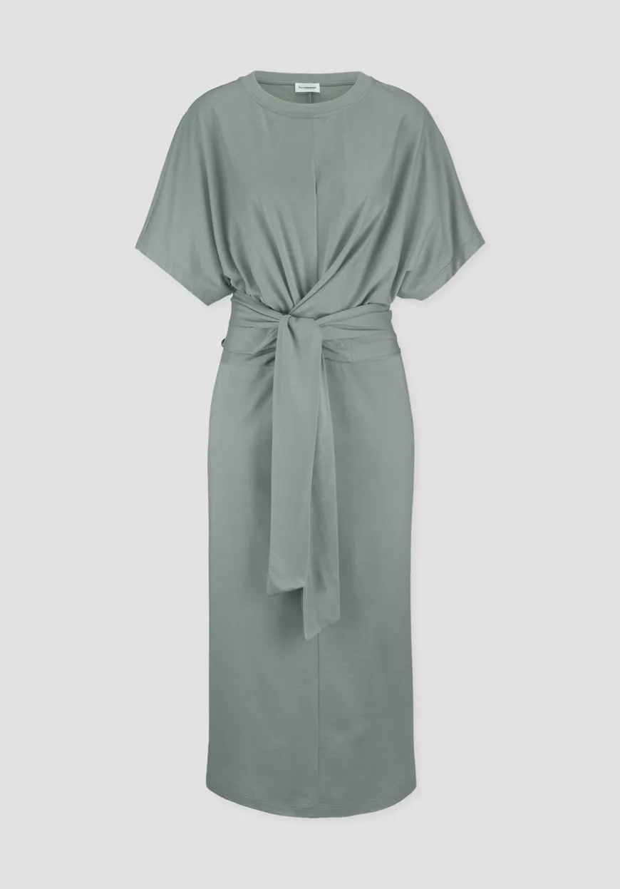 hessnatur Jersey Kleid Midi Oversize aus reiner Bio-Baumwolle von|Damen Kleider & Röcke
