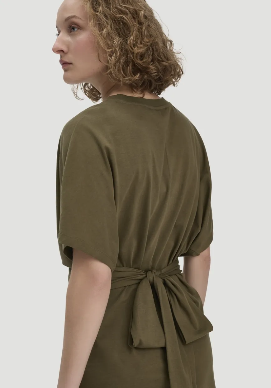 hessnatur Jersey Kleid Midi Oversize aus reiner Bio-Baumwolle von|Damen Kleider & Röcke