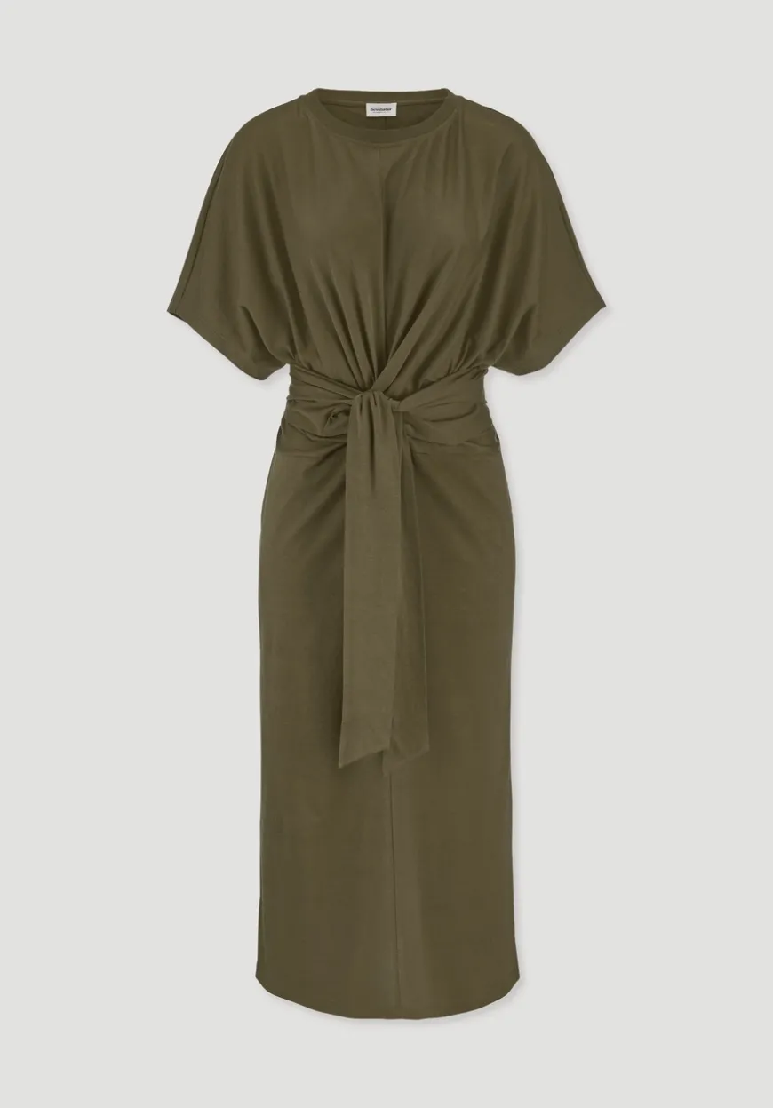 hessnatur Jersey Kleid Midi Oversize aus reiner Bio-Baumwolle von|Damen Kleider & Röcke