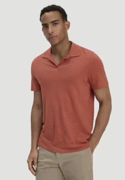 hessnatur Jersey Polo Relaxed aus Leinen und Bio-Baumwolle von|Herren T-Shirts