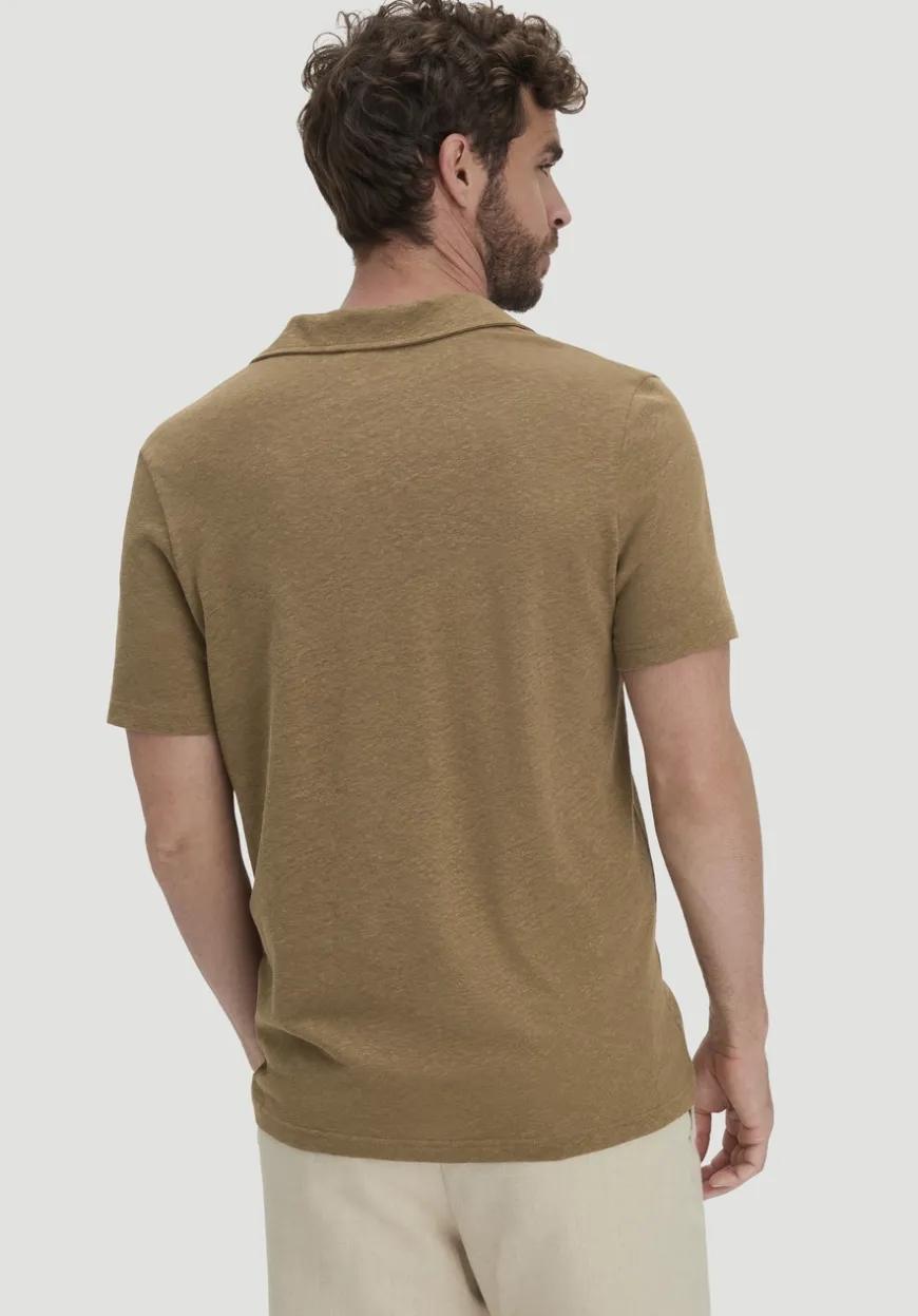 hessnatur Jersey Polo Relaxed aus Leinen und Bio-Baumwolle von|Herren T-Shirts