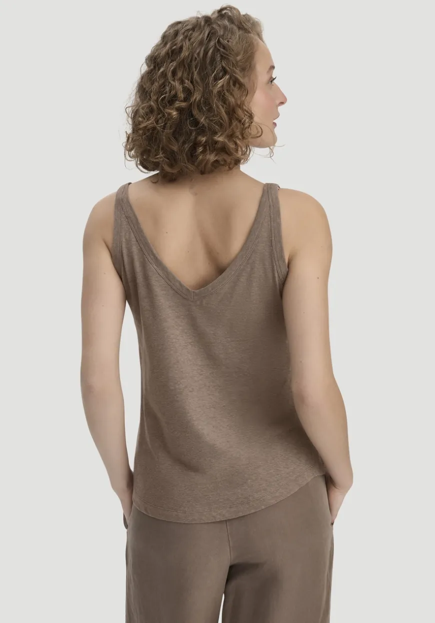 hessnatur Jersey Top Regular aus Leinen und Bio-Baumwolle von|Damen Shirts & Tops