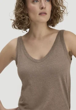 hessnatur Jersey Top Regular aus Leinen und Bio-Baumwolle von|Damen Shirts & Tops