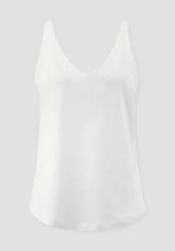 hessnatur Jersey Top Regular aus Leinen und Bio-Baumwolle von|Damen Shirts & Tops
