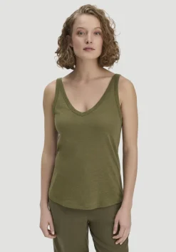 hessnatur Jersey Top Regular aus Leinen und Bio-Baumwolle von|Damen Shirts & Tops