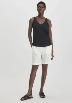 hessnatur Jersey Top Regular aus Leinen und Bio-Baumwolle von|Damen Shirts & Tops
