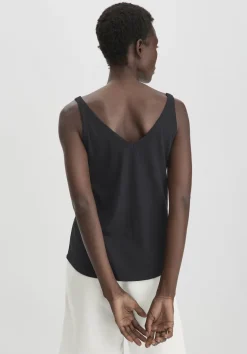 hessnatur Jersey Top Regular aus Leinen und Bio-Baumwolle von|Damen Shirts & Tops