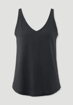 hessnatur Jersey Top Regular aus Leinen und Bio-Baumwolle von|Damen Shirts & Tops