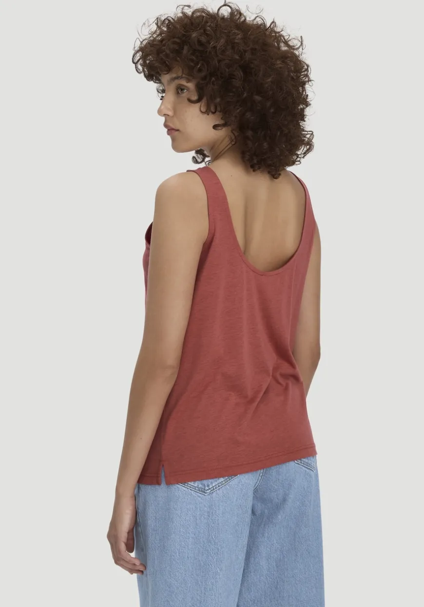 hessnatur Jersey Top Relaxed aus TENCEL™ Lyocell mit Bio-Baumwolle von|Damen Shirts & Tops