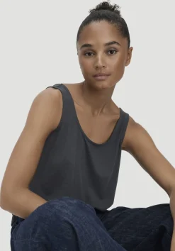 hessnatur Jersey Top Relaxed aus TENCEL™ Lyocell mit Bio-Baumwolle von|Damen Shirts & Tops