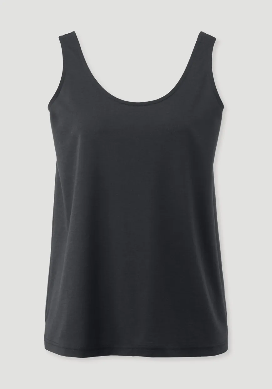 hessnatur Jersey Top Relaxed aus TENCEL™ Lyocell mit Bio-Baumwolle von|Damen Shirts & Tops