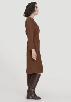 hessnatur Kleid Kniebedeckend aus reinem TENCEL™ Lyocell von|Damen Kleider & Röcke