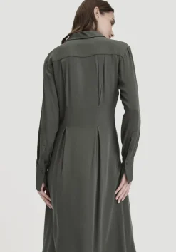 hessnatur Kleid Midi Regular aus reiner LENZING™ ECOVERO™ Viskose von|Damen Kleider & Röcke
