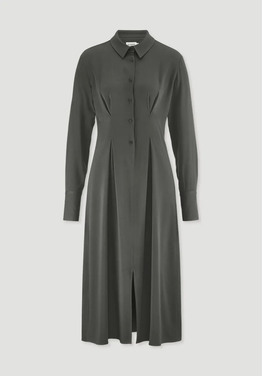 hessnatur Kleid Midi Regular aus reiner LENZING™ ECOVERO™ Viskose von|Damen Kleider & Röcke