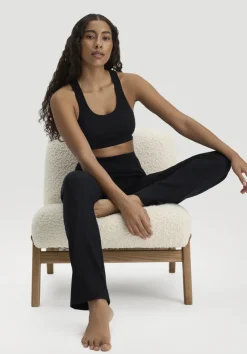 hessnatur Leggings Flared SOFT RIB aus Bio-Baumwolle von|Damen Nachtwäsche|Nachtwäsche