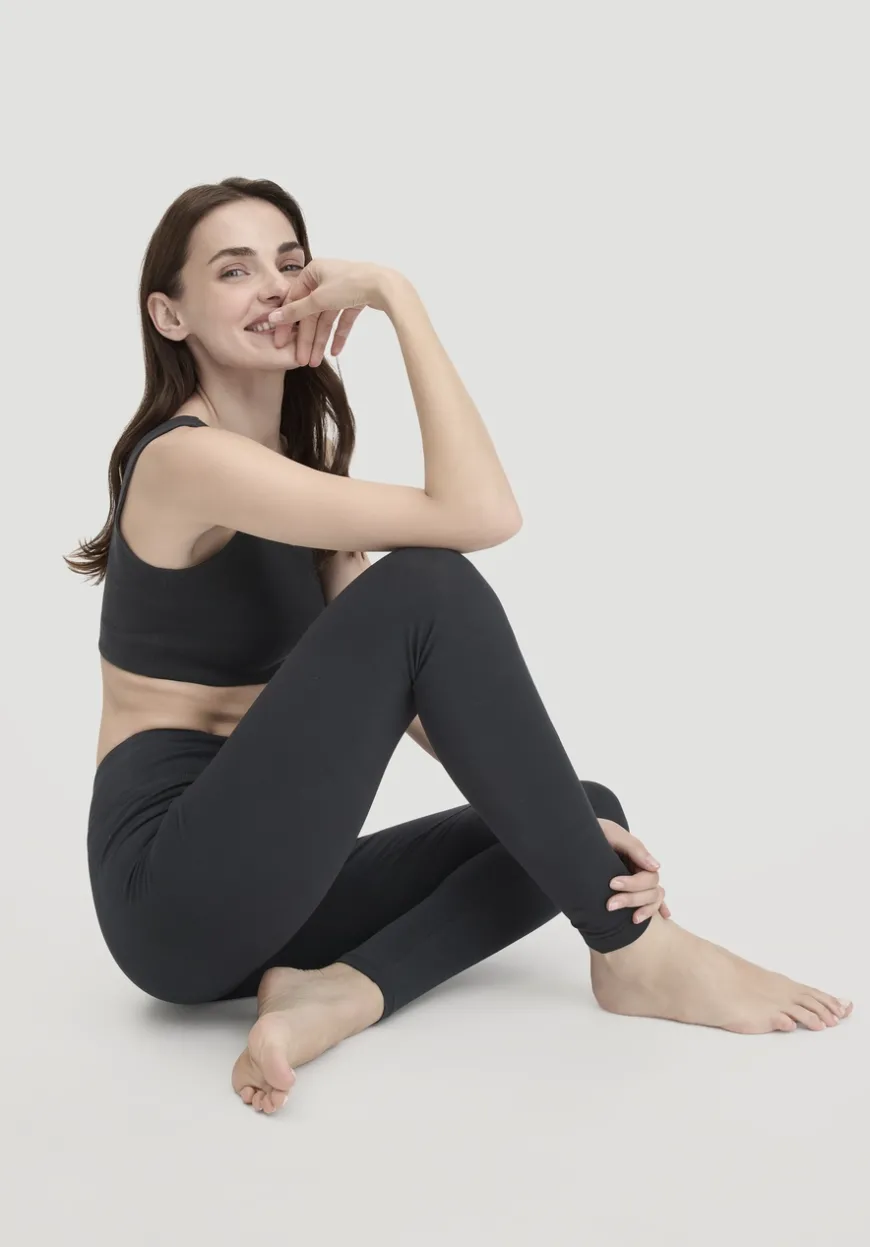 hessnatur Leggings Medium Cut ACTIVE LIGHT aus Bio-Baumwolle von|Damen Yoga & Activewear