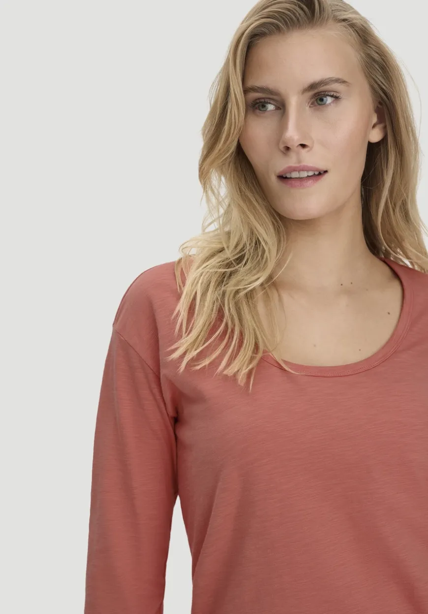 hessnatur Light Slub Longsleeve Relaxed aus reiner Bio-Baumwolle von|Damen Shirts & Tops