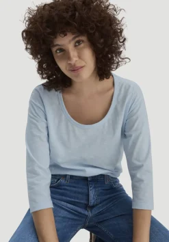 hessnatur Light Slub Longsleeve Relaxed aus reiner Bio-Baumwolle von|Damen Shirts & Tops