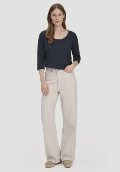 hessnatur Light Slub Longsleeve Relaxed aus reiner Bio-Baumwolle von|Damen Shirts & Tops