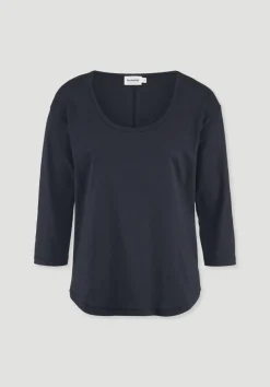 hessnatur Light Slub Longsleeve Relaxed aus reiner Bio-Baumwolle von|Damen Shirts & Tops