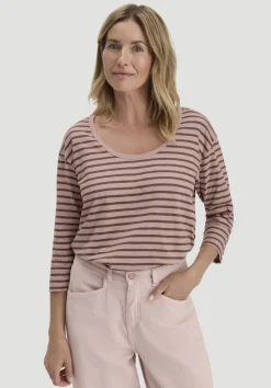 hessnatur Light Slub Streifen Longsleeve Relaxed aus reiner Bio-Baumwolle von|Damen Shirts & Tops