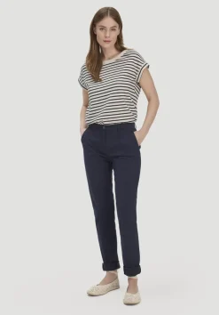 hessnatur Light Slub Streifen T-Shirt Relaxed aus reiner Bio-Baumwolle von|Damen Shirts & Tops