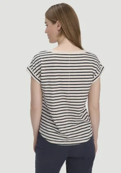 hessnatur Light Slub Streifen T-Shirt Relaxed aus reiner Bio-Baumwolle von|Damen Shirts & Tops