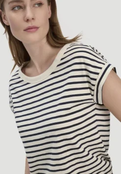 hessnatur Light Slub Streifen T-Shirt Relaxed aus reiner Bio-Baumwolle von|Damen Shirts & Tops