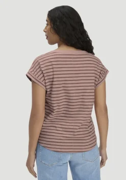 hessnatur Light Slub Streifen T-Shirt Relaxed aus reiner Bio-Baumwolle von|Damen Shirts & Tops